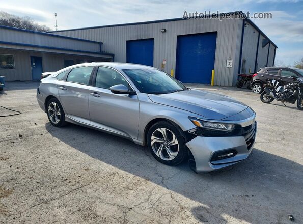 1HGCV1F5XJA212358 2018 HONDA ACCORD Серебряный Передняя правая четверть