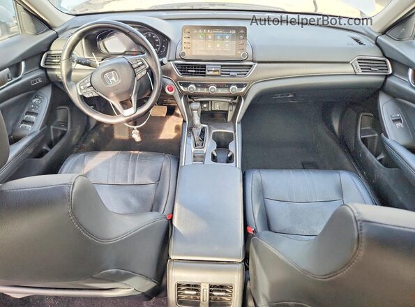 1HGCV1F5XJA212358 2018 HONDA ACCORD Серебряный Вид панели приборов