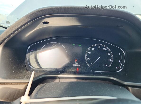 1HGCV1F5XJA212358 2018 HONDA ACCORD Серебряный Вид щитка приборов