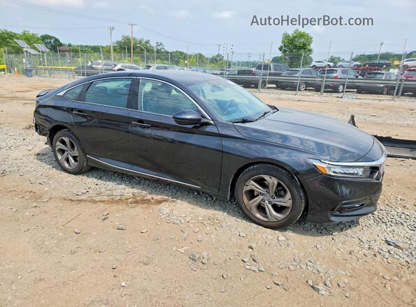 1HGCV1F5XKA125450 2019 HONDA ACCORD Black წინა მარჯვენა