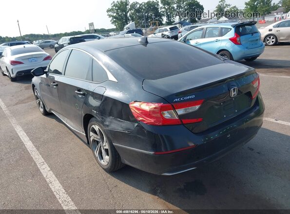 1HGCV1F5XKA136478 2019 HONDA ACCORD Black Задня ліва чверть
