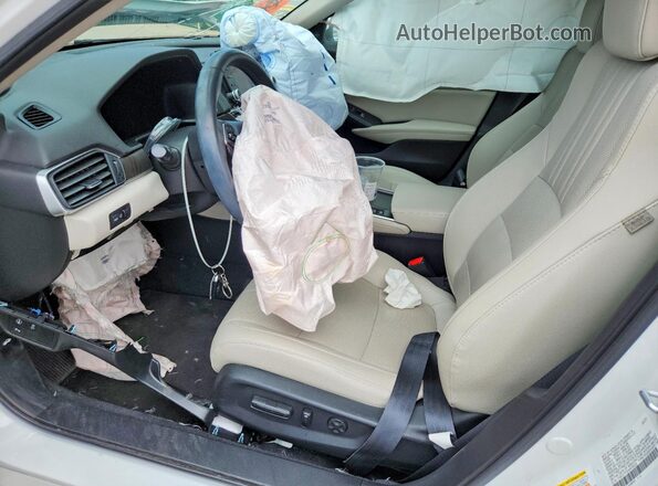 1HGCV1F5XMA059226 2021 HONDA ACCORD White წინა სალონის ხედი