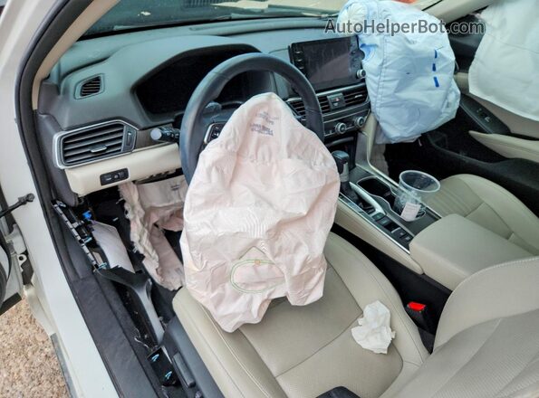1HGCV1F5XMA059226 2021 HONDA ACCORD White წინა პანელის ხედი