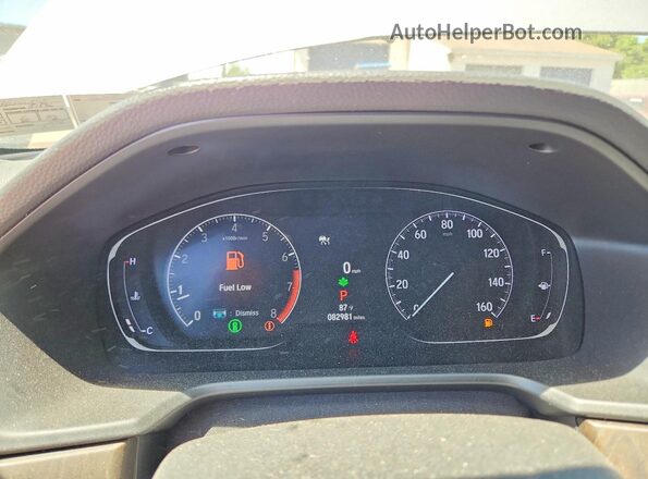 1HGCV1F5XNA018192 2022 HONDA ACCORD Gray Вид щитка приладів