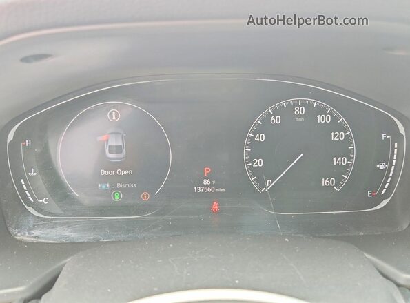 1HGCV1F62JA103983 2018 HONDA ACCORD White ხელსაწყოთა პანელის ხედი