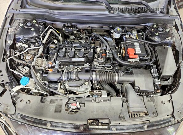 1HGCV1F63JA071867 2018 HONDA ACCORD Черный Вид задней части салона