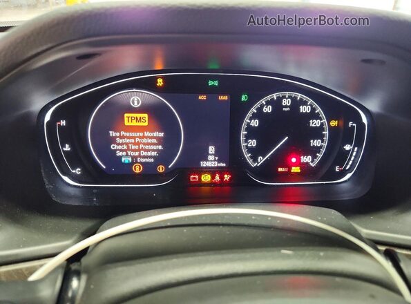 1HGCV1F63JA071867 2018 HONDA ACCORD Черный Вид щитка приборов