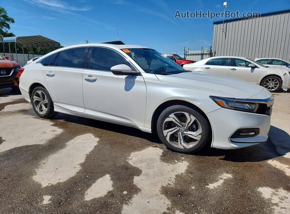 1HGCV1F64JA013878 2018 HONDA ACCORD White Առջևի աջ