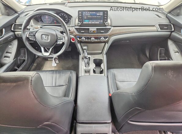 1HGCV1F90JA064062 2018 HONDA ACCORD White Dashboard view