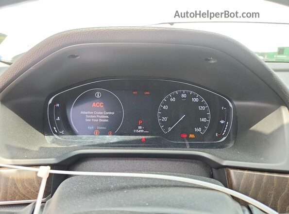 1HGCV1F90JA064062 2018 HONDA ACCORD White Instrument cluster view