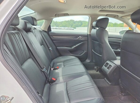 1HGCV1F90JA064062 2018 HONDA ACCORD White Rear seats view