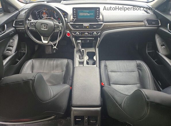 1HGCV1F90JA806928 2018 HONDA ACCORD Black წინა პანელის ხედი