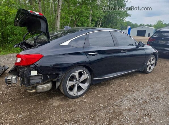 1HGCV1F90JA806928 2018 HONDA ACCORD Black უკანა მარჯვენა