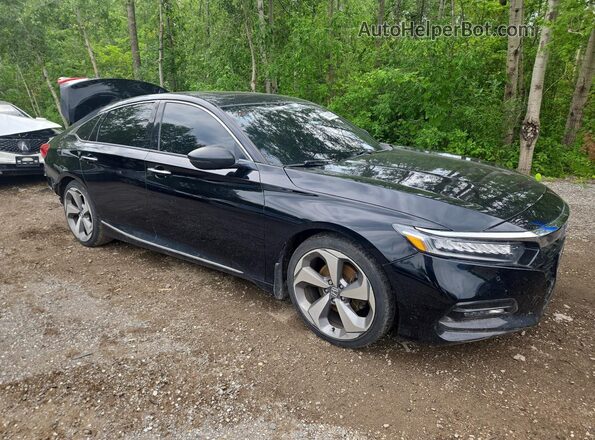 1HGCV1F90JA806928 2018 HONDA ACCORD Black წინა მარჯვენა