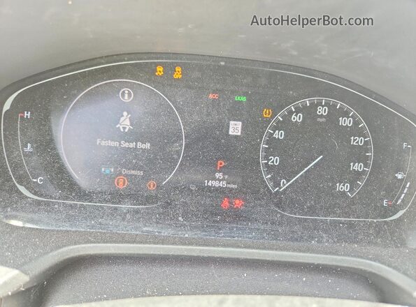 1HGCV1F91JA044676 2018 HONDA ACCORD Серебряный Вид щитка приборов