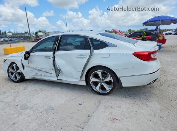 1HGCV1F91JA044676 2018 HONDA ACCORD Серебряный Задняя левая четверть