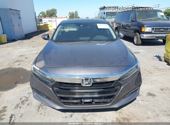 1HGCV1F91JA079511 2018 HONDA ACCORD Gray ხელსაწყოთა პანელის ხედი