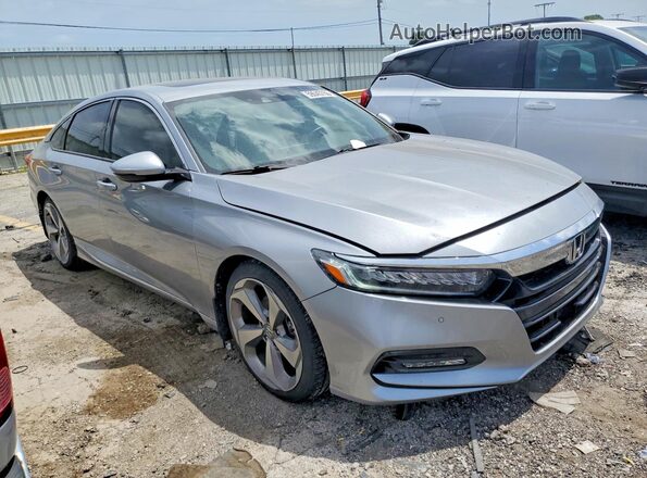 1HGCV1F91JA086197 2018 HONDA ACCORD Silver Przód prawy