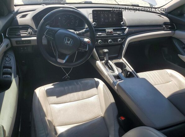 1HGCV1F91JA204944 2018 HONDA ACCORD Silver Dashboard view