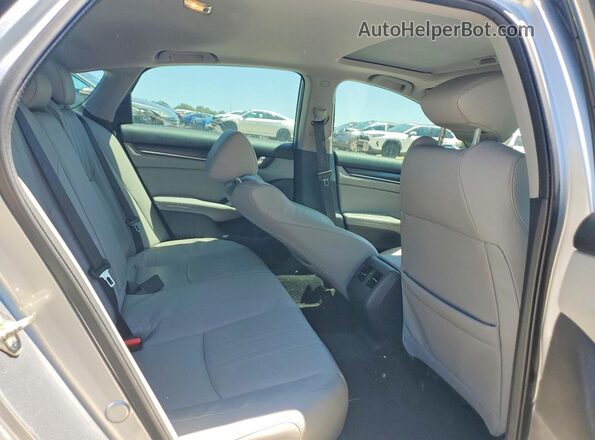1HGCV1F91JA204944 2018 HONDA ACCORD Silver Rear seats view