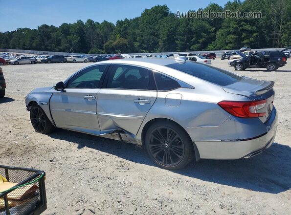 1HGCV1F91JA204944 2018 HONDA ACCORD Silver Rear left