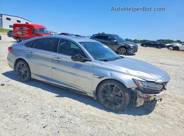 1HGCV1F91JA204944 2018 HONDA ACCORD Silver Front right
