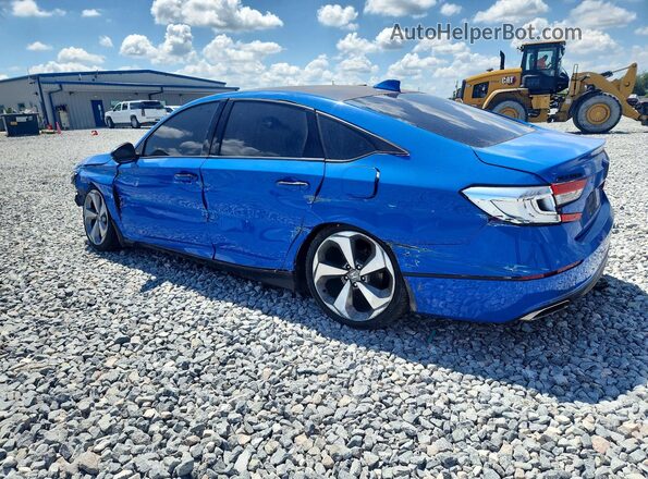1HGCV1F92JA003022 2018 HONDA ACCORD Blue უკანა მარცხენა