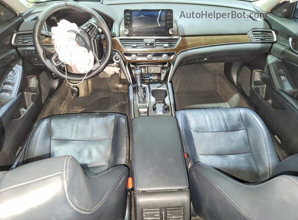 1HGCV1F92JA013677 2018 HONDA ACCORD Белый Вид панели приборов