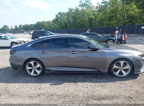 1HGCV1F92JA105808 2018 HONDA ACCORD Gray Widok wnętrza 360 stopni