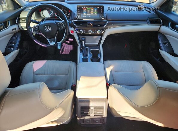 1HGCV1F92JA802119 2018 HONDA ACCORD Black Dashboard view
