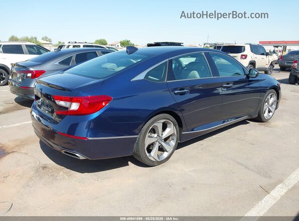1HGCV1F94JA016418 2018 HONDA ACCORD Blue Tył prawy
