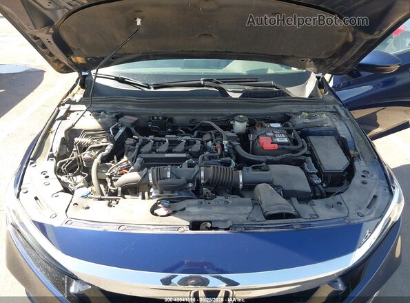 1HGCV1F94JA016418 2018 HONDA ACCORD Blue Widok z tyłu