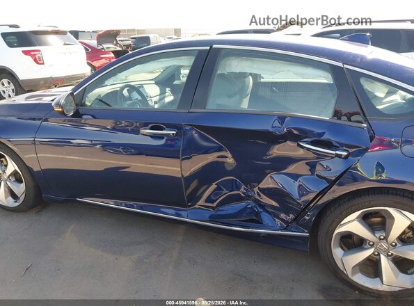 1HGCV1F94JA016418 2018 HONDA ACCORD Blue Widok wnętrza 360 stopni