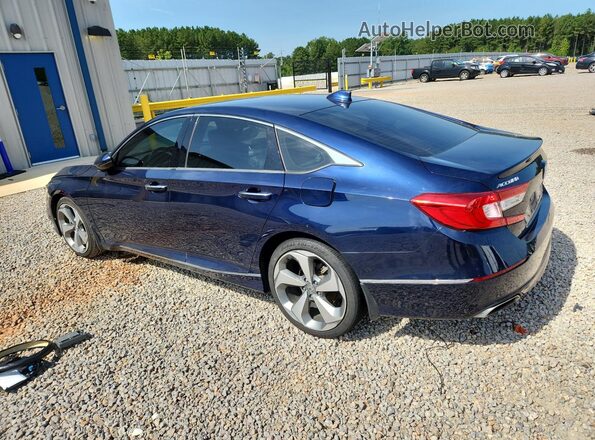 1HGCV1F94JA150152 2018 HONDA ACCORD Blue Հետևի ձախ