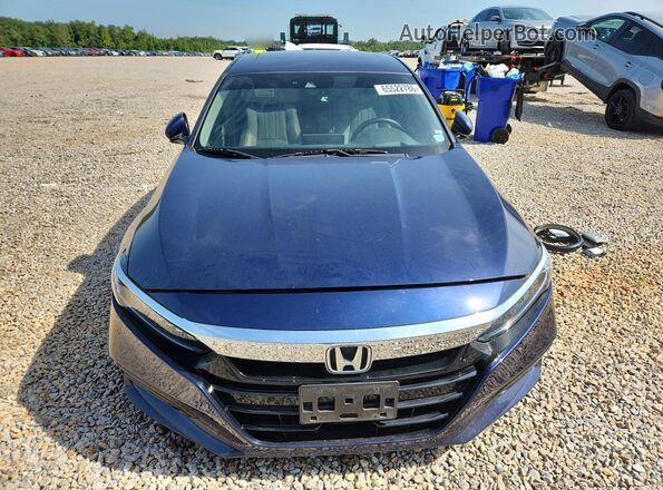 1HGCV1F94JA150152 2018 HONDA ACCORD Blue Դիմացի տեսք