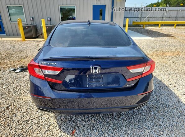 1HGCV1F94JA150152 2018 HONDA ACCORD Blue Հետևի տեսք