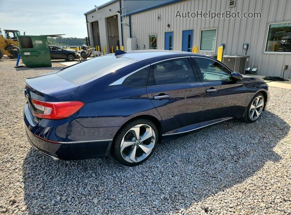 1HGCV1F94JA150152 2018 HONDA ACCORD Blue Հետևի աջ