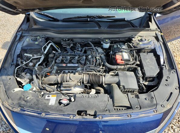 1HGCV1F94JA150152 2018 HONDA ACCORD Blue Սալոնի հետևի տեսք