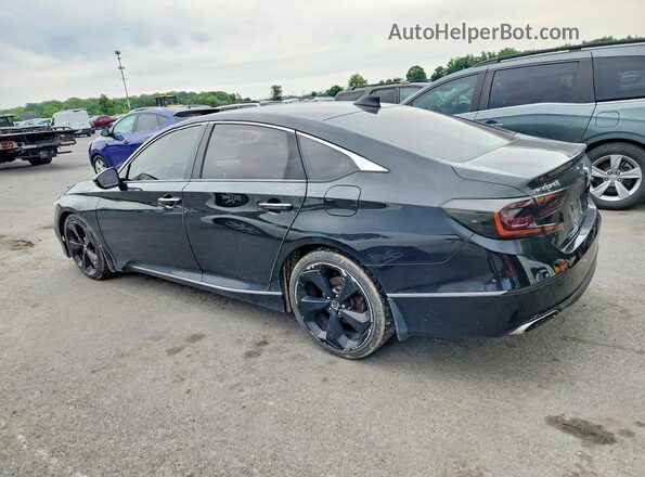 1HGCV1F96JA026268 2018 HONDA ACCORD Черный Задняя левая четверть