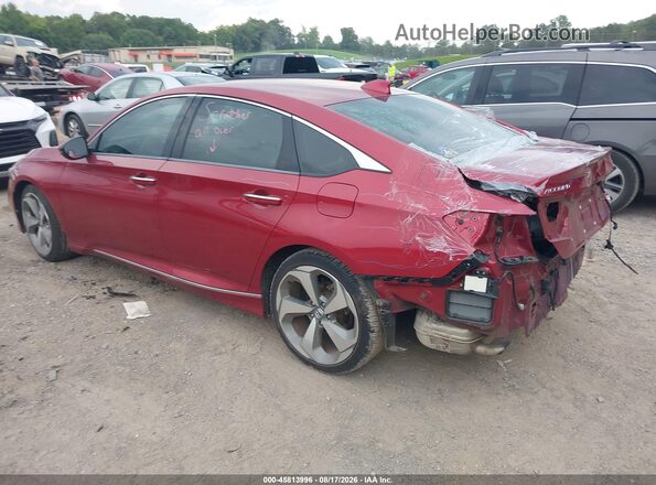 1HGCV1F97JA121471 2018 HONDA ACCORD Red უკანა მარცხენა