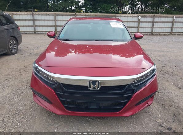 1HGCV1F97JA121471 2018 HONDA ACCORD Red წინა პანელის ხედი