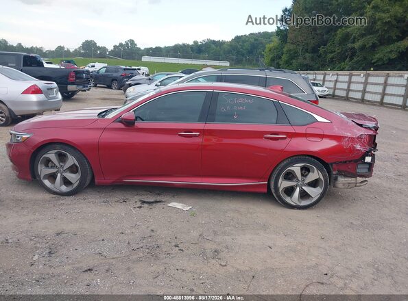 1HGCV1F97JA121471 2018 HONDA ACCORD Red უკანა სალონის ხედი