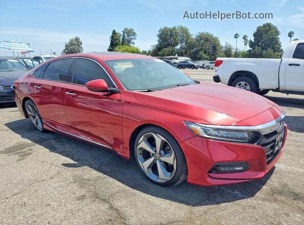 1HGCV1F98JA017734 2018 HONDA ACCORD Red Առջևի աջ