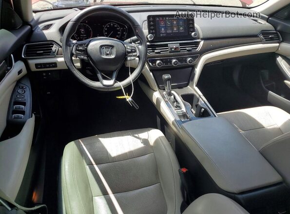 1HGCV1F98JA017734 2018 HONDA ACCORD Red Առջևի վահանակի տեսք