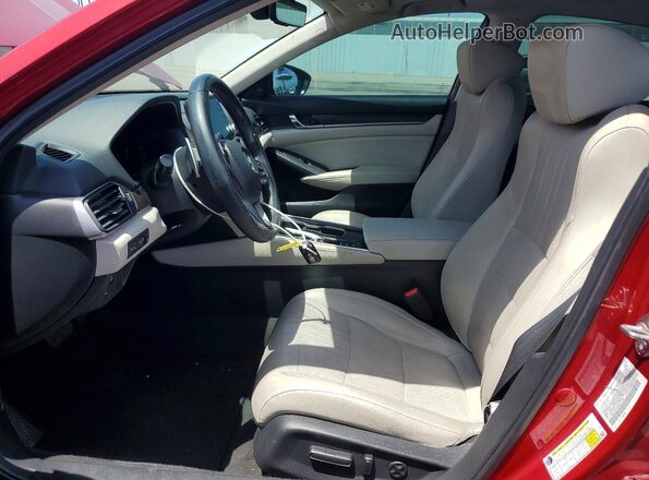 1HGCV1F98JA017734 2018 HONDA ACCORD Red Սալոնի դիմացի տեսք