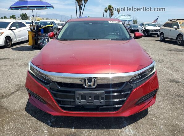 1HGCV1F98JA017734 2018 HONDA ACCORD Red Դիմացի տեսք