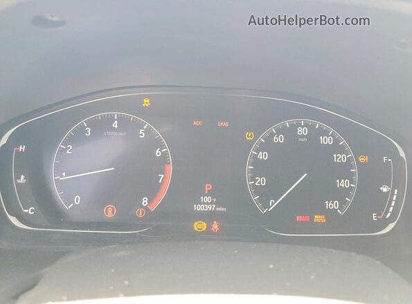 1HGCV1F98JA017734 2018 HONDA ACCORD Red Սարքավորումների վահանակի տեսք