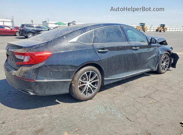 1HGCV1F99JA051018 2018 HONDA ACCORD Black Tył prawy