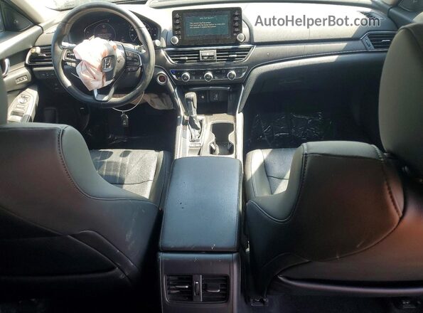 1HGCV1F99JA051018 2018 HONDA ACCORD Black Widok deski rozdzielczej