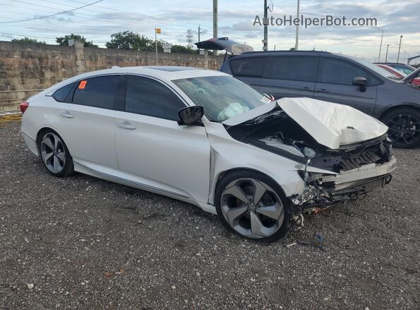 1HGCV1F99JA105904 2018 HONDA ACCORD White Vista interior de 360 grados